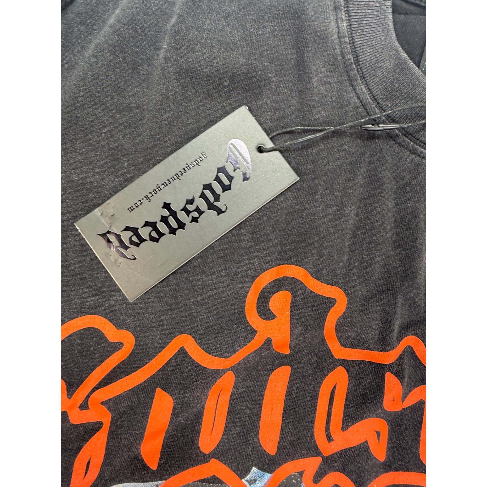 Godspeed Graphic T-Shirt Xl Black Orange Vintage Wash Limited Edition Nwt — image 2 of 5